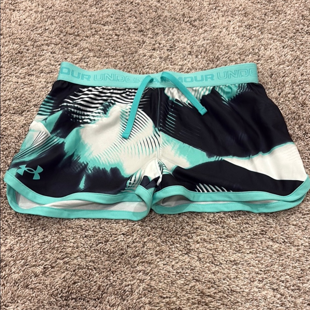 Under Armour Black and Blue Performance Shorts